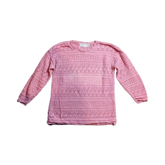 united states sweaters Sweaters - Vintage United States Sweater Cableknit Womens Pink Size‎ Medium